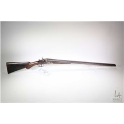 Non-Restricted shotgun Wilmot Gun Co. model Side by Side, 12 gauge two shot hinge break, w/ bbl leng