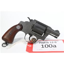 Prohib 12-6 handgun Colt model RHKP Detective Special, .38 S&W six shot double action revolver, w/ b