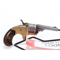 Prohib 12-6 handgun Colt model 1871 Open Top Pocket, .22 RF seven shot single action revolver, w/ bb