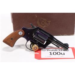 Prohib 12-6 handgun Colt model Courier (Dated 1955), .32 S&W Long six shot double action revolver, w