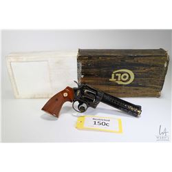 Restricted handgun Colt model Python (Dated 1982), .357 Mag six shot double action revolver, w/ bbl 