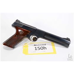 Restricted handgun Colt model Woodsman Match Target 2nd, .22 LR ten shot semi automatic, w/ bbl leng