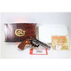 Prohib 12-6 Colt model Diamondback, .22 LR six shot double action revolver, w/ bbl length 102mm [Hig