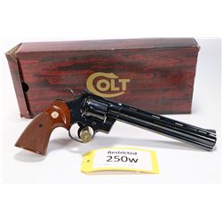 Restricted handgun Colt model Python (Dated 1981), .357 Mag six shot double action revolver, w/ bbl 