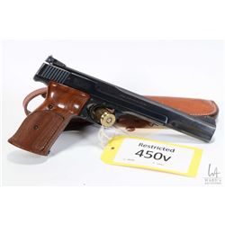 Restricted handgun Smith & Wesson model 41, .22 LR ten shot semi automatic, w/ bbl length 177mm [Blu