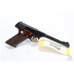 Restricted handgun Colt model Woodsman Target, .22 LR ten shot semi automatic, w/ bbl length 152mm [