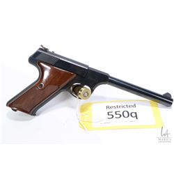 Restricted handgun Colt model Targetsman, .22 LR ten shot semi automatic, w/ bbl length 152mm [Blued