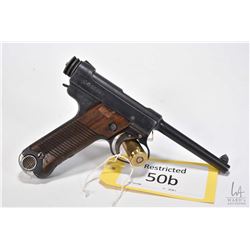 Restricted handgun Nambu model Type 14 (Large Trigger Gu, 8mm eight shot semi automatic, w/ bbl leng