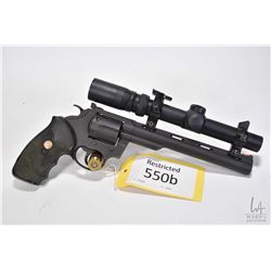 Restricted handgun Colt model Whitetailer, .357 Mag six shot double action revolver, w/ bbl length 2