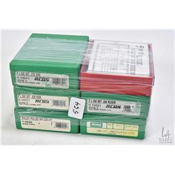 Six loading dies including RCBS .270 Win, RCBS .222 Rem, RCBS .204 Ruger, RCBS .357/ .38 Spl. RCBS 9