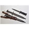 Image 1 : Three bayonets including JND US M5-1 Garand bayonet and two Swedish M-96 bayonets.