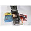 Image 1 : Selection of ammunition in a green plastic ammo. box including 50 count box of Winchester .28 Spl. 1