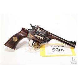 Restricted handgun Enfield model No. 2 MK 1, .38 S& W six shot double action revolver, w/ bbl length