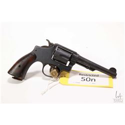 Restricted handgun Smith & Wesson model Victory, .38 S&W six shot double action revolver, w/ bbl len