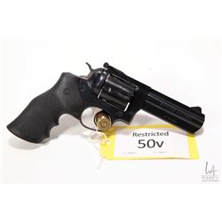 Restricted handgun Ruger model GP 100, .357 magnum six shot double action revolver, w/ bbl length 10