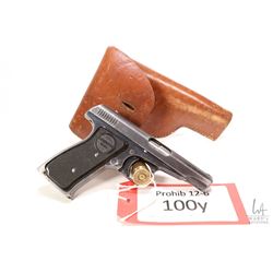 Prohib 12-6 handgun Remington model 51, .380 auto semi automatic, w/ bbl length 85mm [Blued finish.