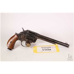 Restricted handgun Colt model 1878 DA Frontier, .45 Long Colt six shot double action revolver, w/ bb