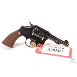 Prohib 12-6 handgun Smith & Wesson model Victory, .38 Special six shot double action revolver, w/ bb