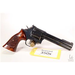 Restricted handgun Smith & Wesson model 586-3, .357 Magnum six shot double action revolver, w/ bbl l