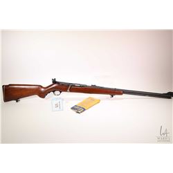 Non-Restricted rifle Mossberg & Son model 346BA, .22 S, L, LR bolt action, w/ bbl length 24" [Blued