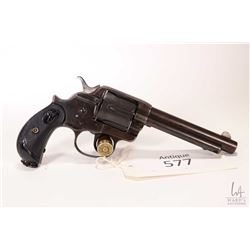 Antique handgun Colt model 1878 Frontier, .476 Rev six shot double action revolver, w/ bbl length 14