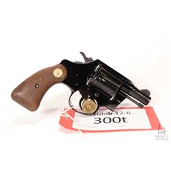 Prohib 12-6 handgun Colt model Cobra, .38 Spcl six shot double action revolver, w/ bbl length 51mm [