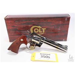 Restricted handgun Colt model Python (Dated 1974), .357 Mag six double action revolver, w/ bbl lengt