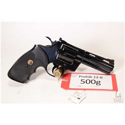 Prohib 12-6 handgun Colt model Python, .357 Magnum six shot double action revolver, w/ bbl length 10