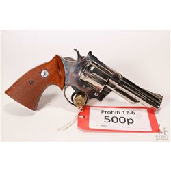 Prohib 12-6 handgun Colt model Border Patrol, .357 Magnum six shot double action revolver, w/ bbl le