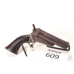 Antique handgun Sharps model Pepperbox, .32 RF four shots single action, w/ bbl length 90mm [Worn bl