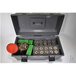 Grey Mastercraft tool box filled with reloads including seven foam pads containing 60 rounds each of