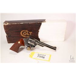 Restricted handgun Colt model Trooper MK III, .357 Magnum six shot double action revolver, w/ bbl le