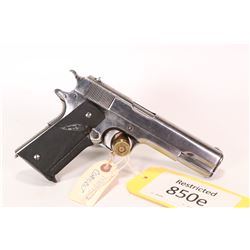 Restricted handgun Colt model 1911 US Army, .45 ACP seven shot semi automatic, w/ bbl length 127mm [