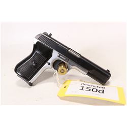 Restricted handgun Norinco model NP17, 9mm luger semi automatic, w/ bbl length 109mm [Blued slide wi