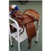 Image 1 : Men's Western Pleasure saddle made by Big Horn Saddlery. Hand carved leather with stock leather seat