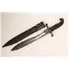 Image 1 : Spanish bayonet with metal and leather scabbard marked Artilleria Fabrica de Toledo.