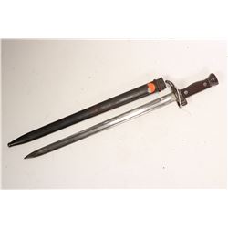 French model 1892 bayonet with scabbard.