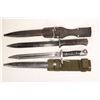 Image 1 : Two Mauser bayonets including one marked "Weyerserg Kirschbaum & Co. Solingen" with scabbard and one