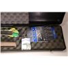 Image 2 : Hard case and contents including eight arrows, three broadheads and 1 pkg replacement blades, Hogue 
