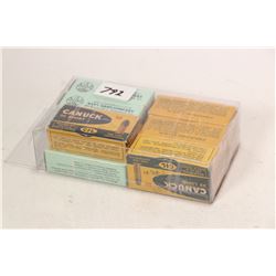 Selection of .32 caliber ammunition including three 50 count boxes of CIL Canuck .32 Long, one 50 co