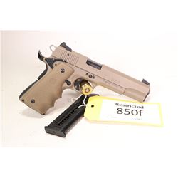 Restricted handgun Sig Sauer model 1911-22, .22 LR ten semi automatic, w/ bbl length 127mm [Tan fini