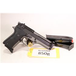 Restricted handgun Beretta model 92SB, 9mm ten shot semi automatic, w/ bbl length 109mm [Two tone bl