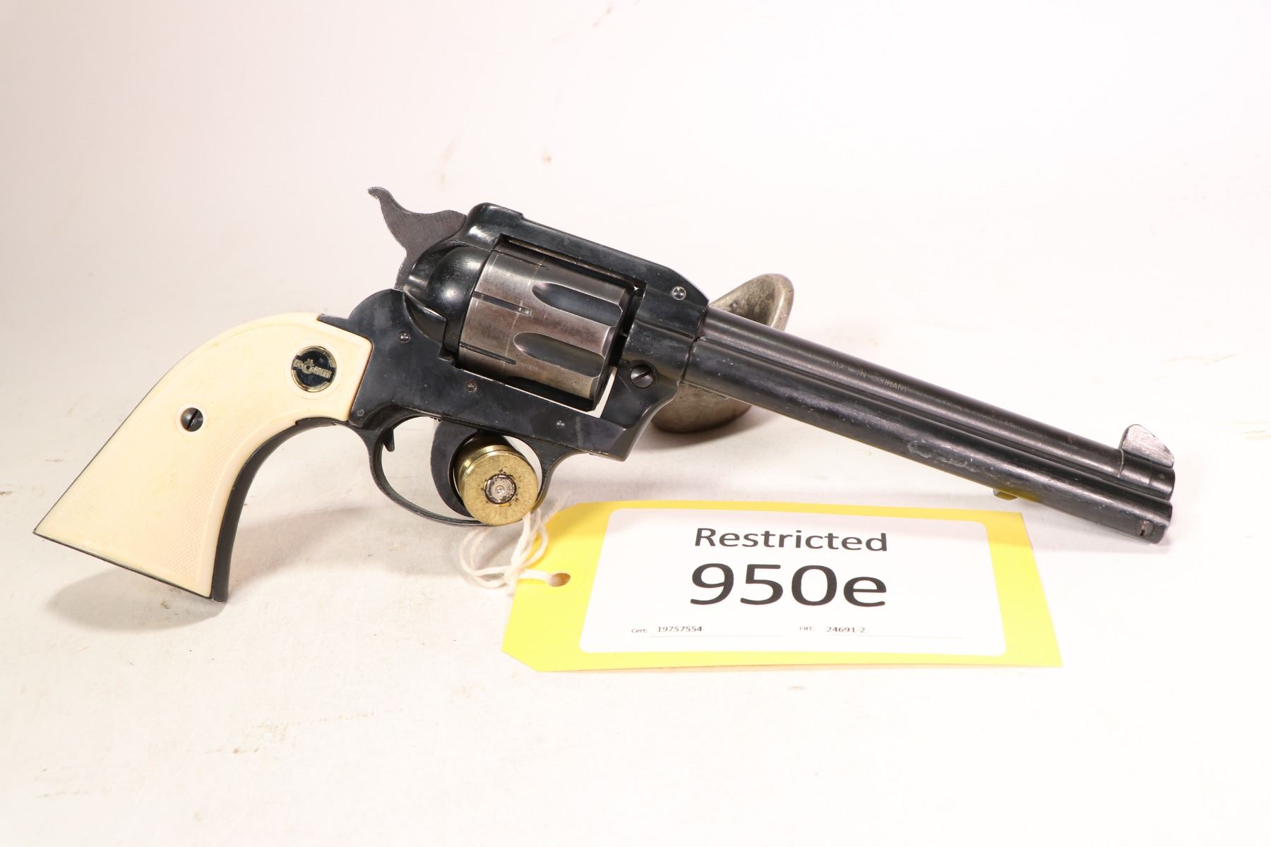 Rg63 Rohm Restricted handgun Rohm model RG63, .22 LR eight shot single action ...