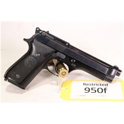 Restricted handgun Beretta model 92S, 9mm ten shot semi automatic, w/ bbl length 125mm [Blued finish