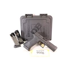 Restricted handgun Diamondback model F5-Nine, 9mm luger semi automatic, w/ bbl length 121mm [Black f