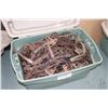 Image 1 : Tub of approximately 60 count of vintage leg hold traps