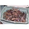 Image 1 : Tub of approximately 60 count of vintage leg hold traps