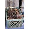 Image 1 : Crate of approximately 40 count of vintage leg hold traps.