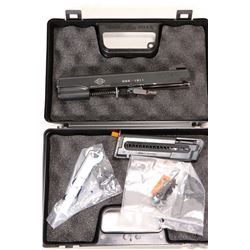 .22 LR conversion kit for GSG 1911 pistol, including slide, tool kits and one magazine in hard case.