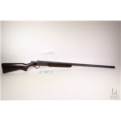 Non-Restricted shotgun Cooey model 840, 12 gauge 2 3/4 , 3  single shot hinge break, w/ bbl length 3